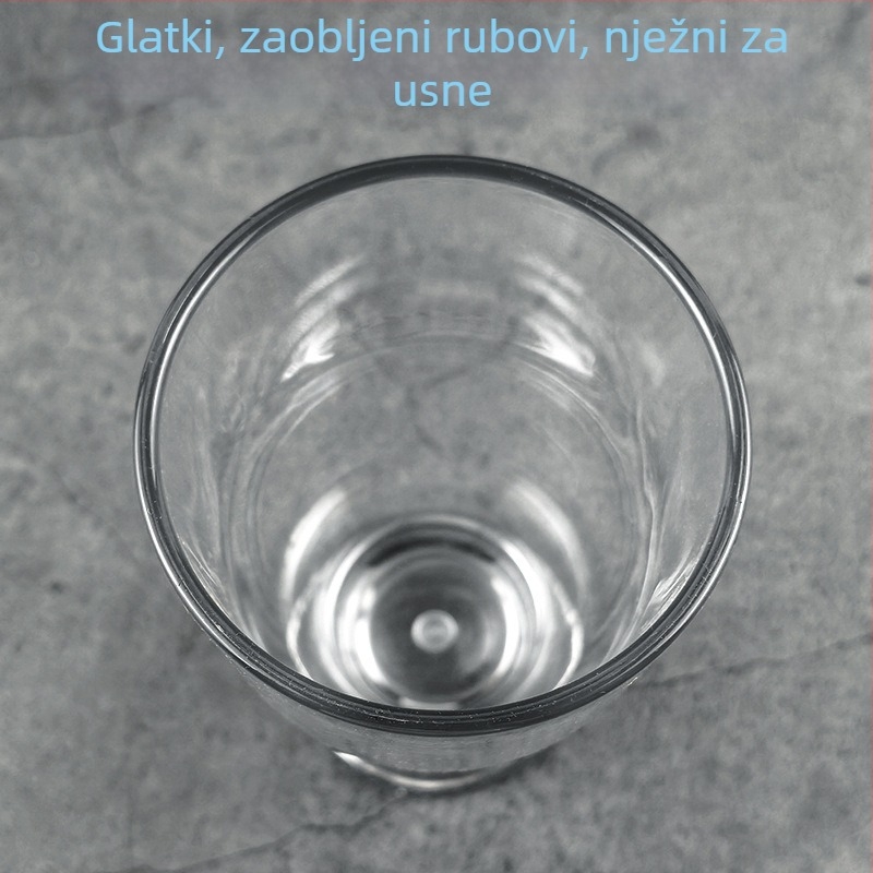 Proziran akrilni čašica za napitke za restorane, pogodna za tople i hladne napitke, limunada, sokovi, čaj s mlijekom i pivo, zapremina 201–300 ml