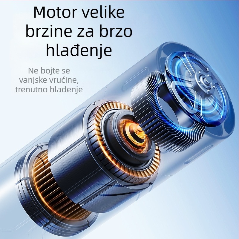 Mini ventilator u stilu ruža s mogućnošću nošenja oko vrata i ručnog načina rada, prenosiv s ugrađenom baterijom