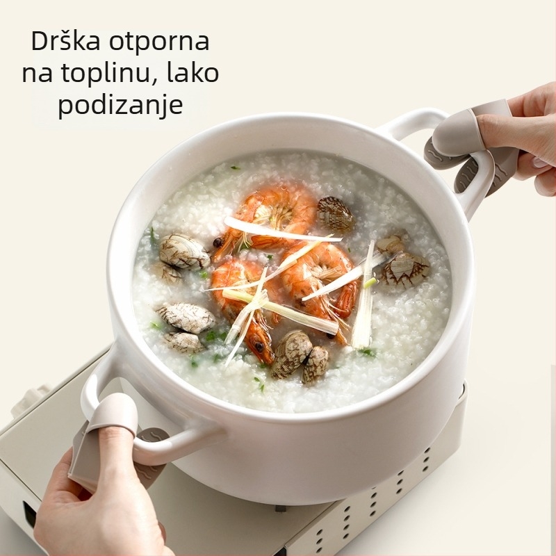FaSoLa silikonske rukavice protiv opeklina za kuhinju, otporne na visoke temperature za pećnicu i mikrovalnu, s protivkliznim klipovima za prste
