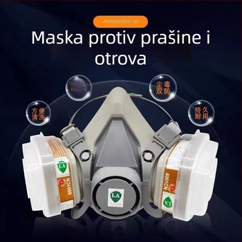 Ichigo 6201 respirator za bojanje, industrijski prah, brušenje, sprej za bojanje, rudarenje, kemijska industrija i renoviranje