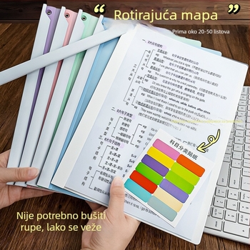 Okretni lever folder za A4 papir, plastični klips za dokumente, organizator papira