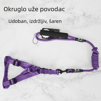 Bobo povodac s prsnom remenom, podesiv za srednje i velike pse, ne steže vrat i prilagodljiv