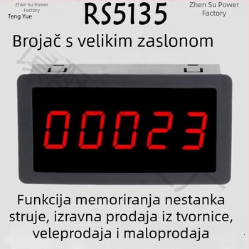 RS5135 Digitalni brojilac s prikazom za presu za bušenje i transportnu traku s velikim elektroničkim zaslonom