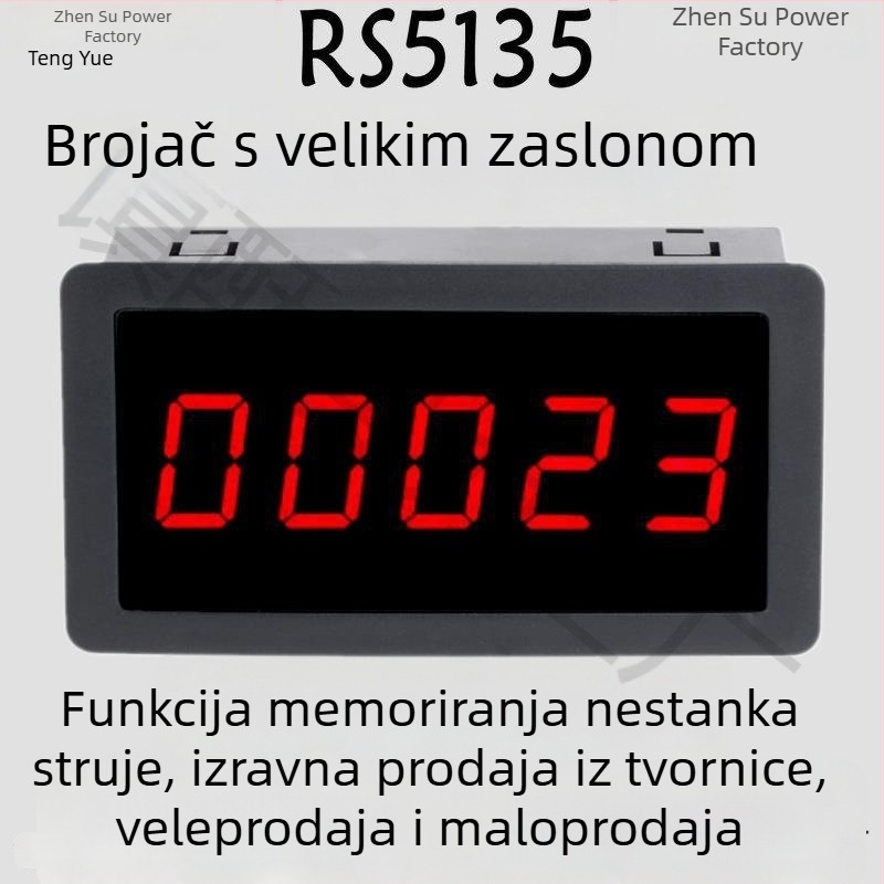RS5135 Digitalni brojilac s prikazom za presu za bušenje i transportnu traku s velikim elektroničkim zaslonom