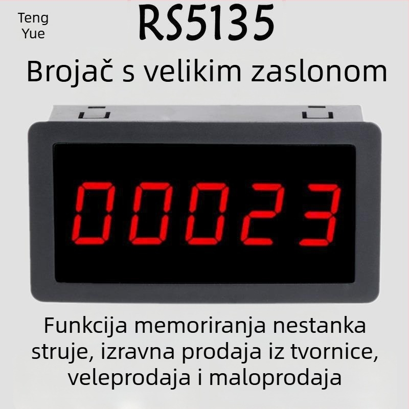 RS5135 Digitalni brojilac s prikazom za presu za bušenje i transportnu traku s velikim elektroničkim zaslonom