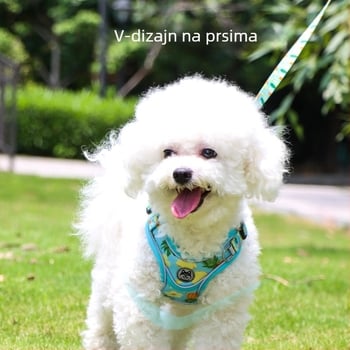 Reflektirajući prsni remen za pse s otporom na vuču