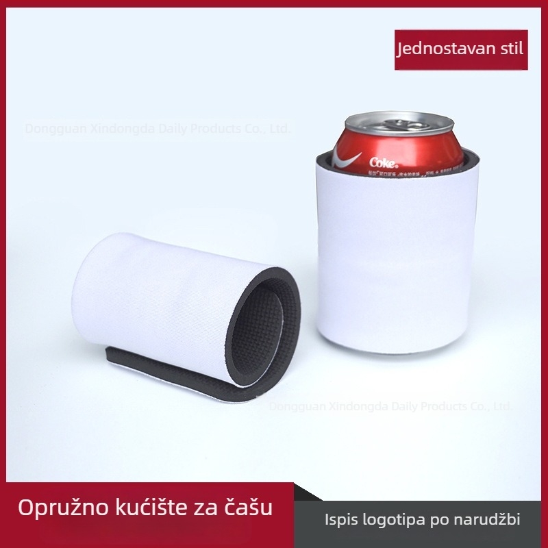 Bijeli platneni omotač za čašu – prijenos topline, sublimacija, DIY
