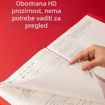 A4 debeli organizator dokumenata s višestrukim pretincima i prozirnim umetnim stranicama za trudnoćne evidencije