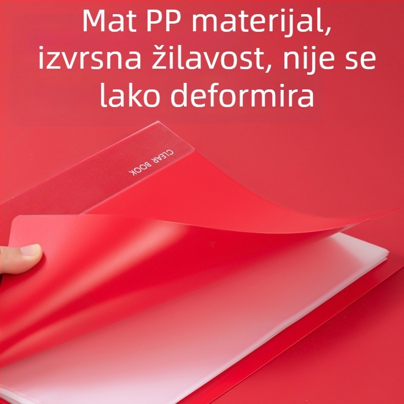 A4 debeli organizator dokumenata s višestrukim pretincima i prozirnim umetnim stranicama za trudnoćne evidencije