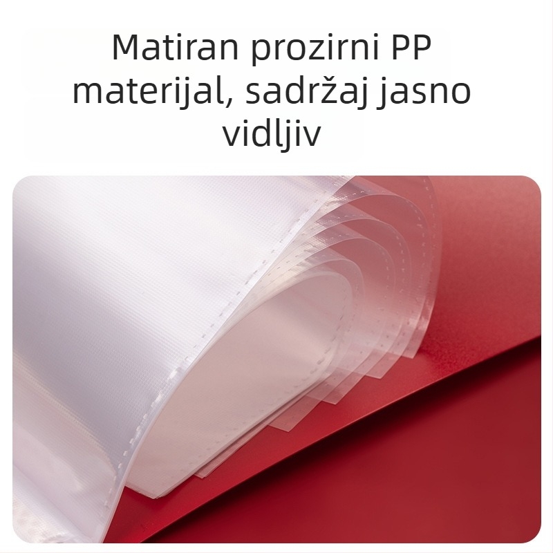 A4 debeli organizator dokumenata s višestrukim pretincima i prozirnim umetnim stranicama za trudnoćne evidencije