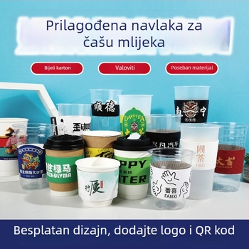 Navlaka za šalicu mliječnog čaja s limunom, anti-smrzavajući vijci, logo 9890 kalibar, valovita kopča – verzija držača šalice kave
