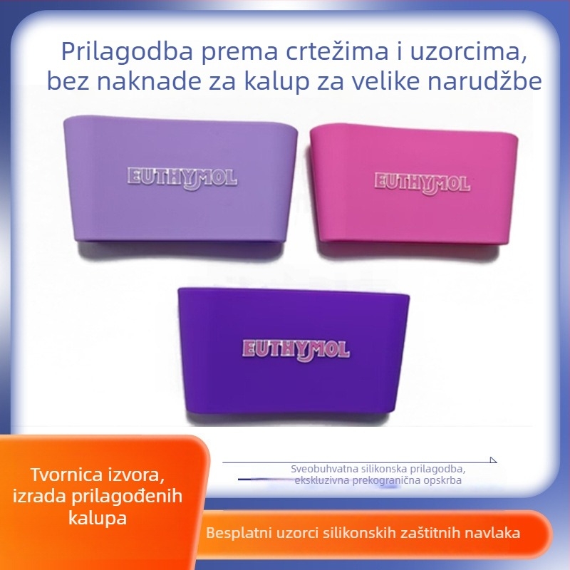 Silikonska navlaka za staklenu šalicu, izolacijski PVC poklopac, protuklizni DIY podmetač za čaj s mlijekom