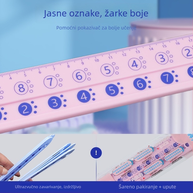 Dvostruka linijka za razlaganje brojeva do 20 za djecu – nastavna pomagala za vrtić i prvi razred