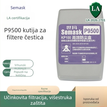 P9500 kutija filtera za čestice za KP100 masku s vlaknima stakla