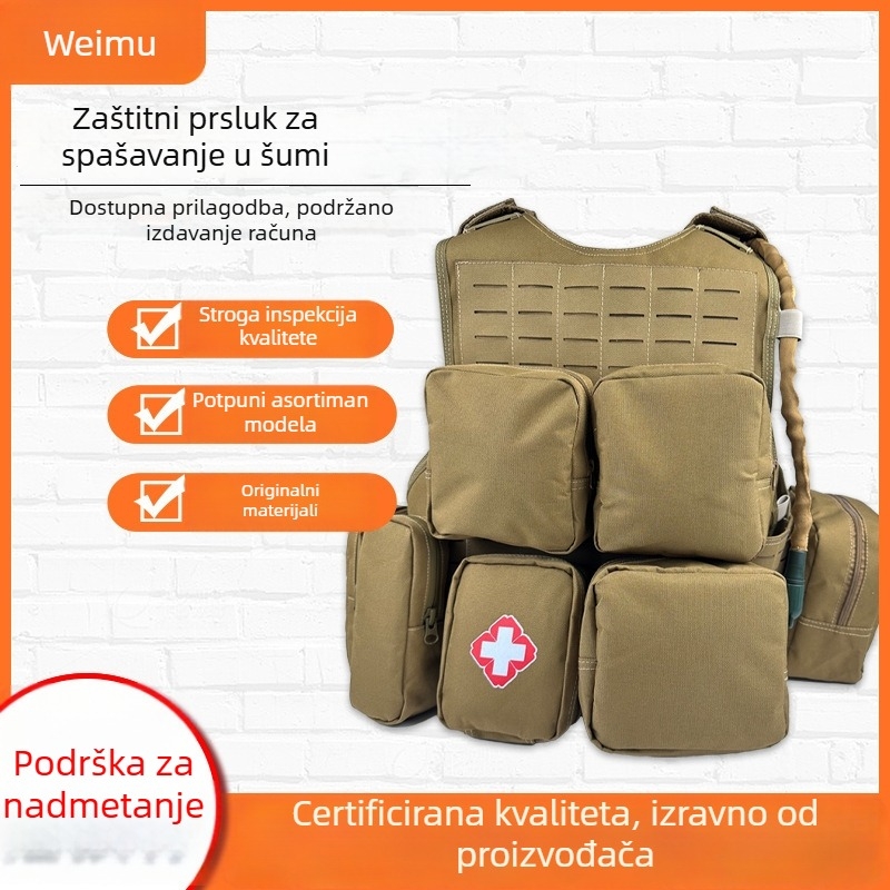 Šumska vatrogasna vesta od aramida, otpornost na plamen, višefunkcionalna zaštitna odjeća za spašavanje
