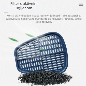 Baoweikang 3903 Kutija Filtra Maske s Aktivnim Ugljenom za Organijske Pare i Mirise