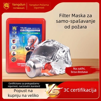 Central Shield Respirator za spašavanje od dima i plinova s filtrima