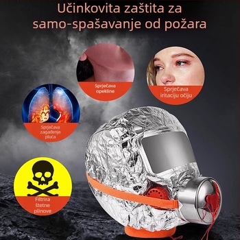 Central Shield Respirator za spašavanje od dima i plinova s filtrima