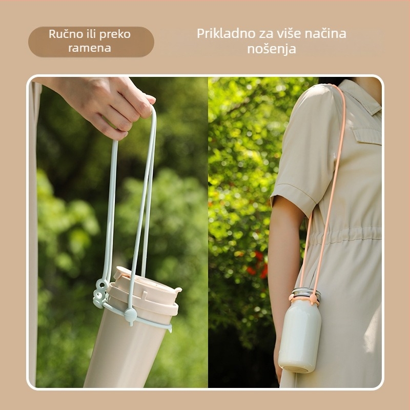 Prilagodljiva torbica za bocu vode s crossbody remenom za vanjsku upotrebu
