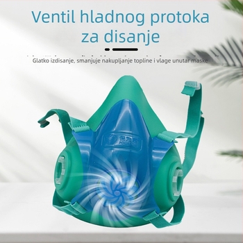 Baoweikang 3900 silikonska polomaska za zaštitu od organskih plinova i isparavanja, namijenjena bojanju i industrijskom prahu