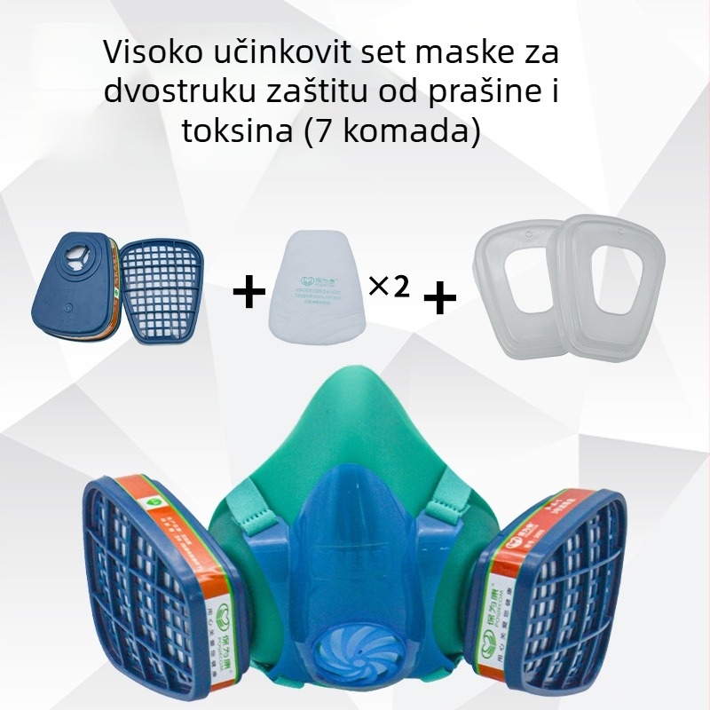 Baoweikang 3900 silikonska polomaska za zaštitu od organskih plinova i isparavanja, namijenjena bojanju i industrijskom prahu