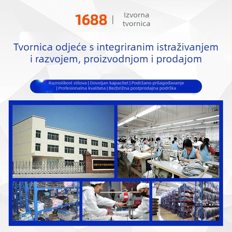 Set radne odjeće od poliester-pamuk s antistatičkim svojstvima, otporan i prozračan