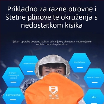 HFZY30 Kemijski kisik za samospašavanje u požarima – samogenerirani kisik, maska s zaštitom od virusa za dim i vatru, filter, Tang'an