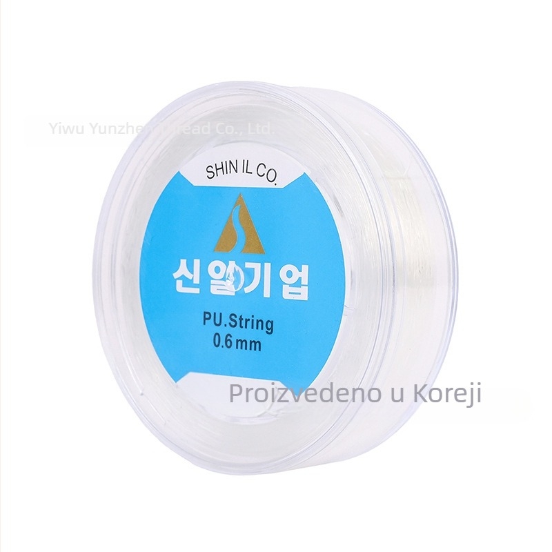 Prozirna kristalna elastična nit za DIY narukvice i ogrlice, 0.5–0.8 mm