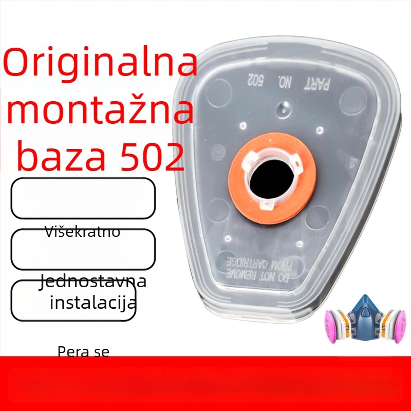 Držač 502 s filtrom 2097, aktivni ugljen, trapezno oblikovano kućište za filtr za masku za plin