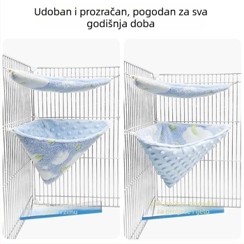Gnijezdo s toplim kaučem za sve godišnje doba, igračka za penjanje i dekor staništa za mala životinje
