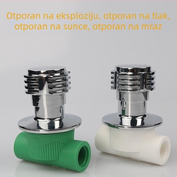 Skriti PPR ventil 1/2, komplet 20 ventila s bakrenim jezgrom