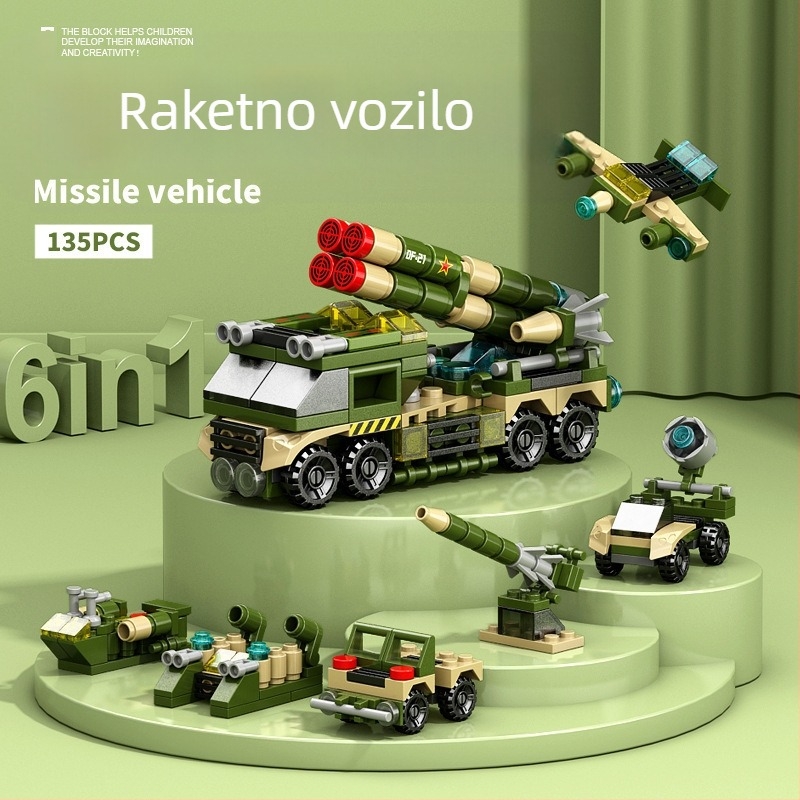 Lele Brothers kompatibilni građevinski blokovi - vojni dinosaurus mecha sklapanje, edukativna igračka, 100–200 komada, ABS plastika, šarena kutija, za djecu 7–14 godina