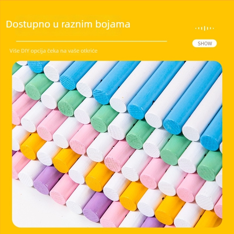 Drvena ljestvica za hamstera, pastelne macaron boje, igračka za penjanje i skrivanje u kavezu.