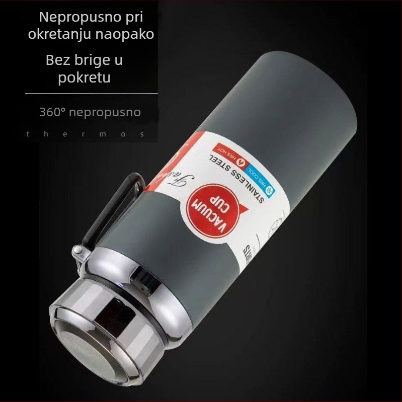 Termos od nehrđajućeg čelika 316 s pametnim zaslonom temperature, velika kapacitet, prijenosno za čaj i vodu, za putovanja