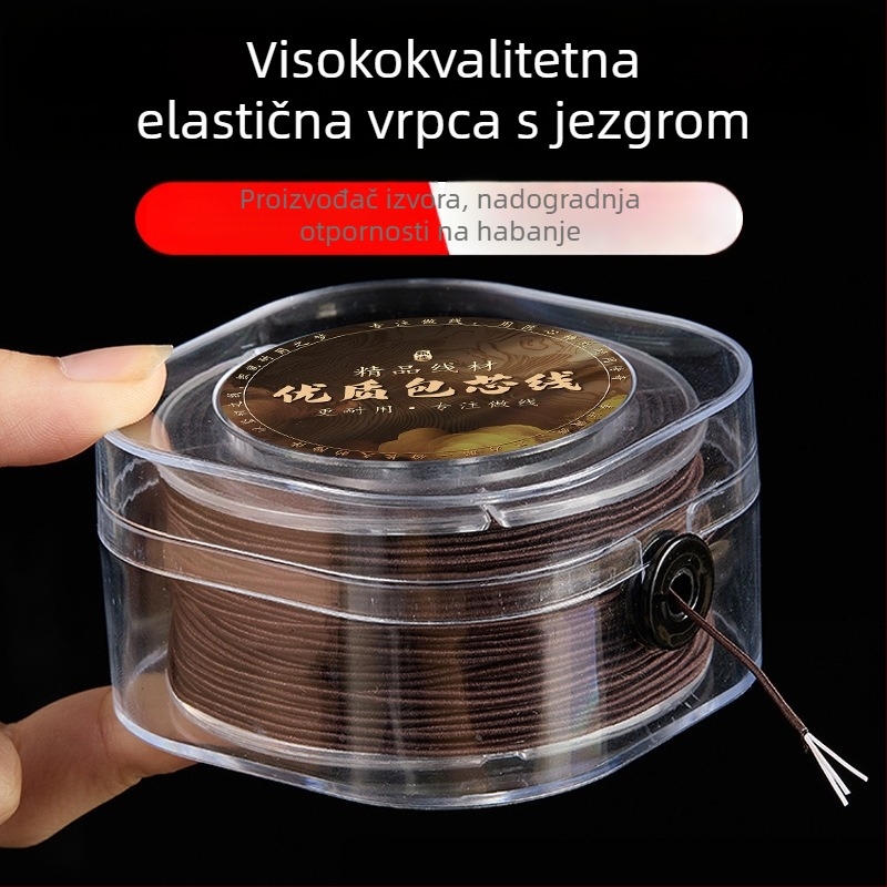 Visoko kvalitetna elastična niti s jezgrama za navlačenje perli, otporna na trošenje, nit za izradu nakita, budističke perle narukvica