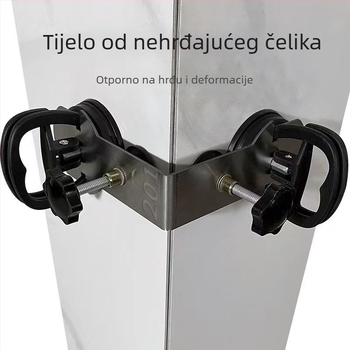Uređaj za niveliranje pločica s dvostrukim vakuumskim čašama za 90° kutne spojeve u postavljanju pločica i mramora