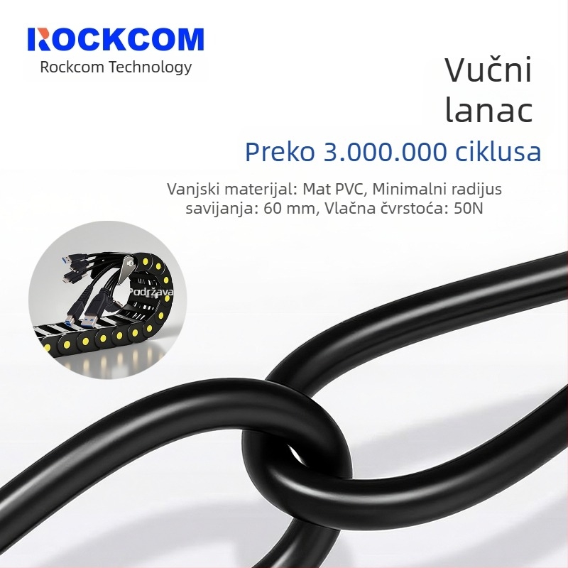 USB 3.0 kabel A muški na Micro-B sa vijcima za industrijske kamere Hikvision, Huarui, Daheng