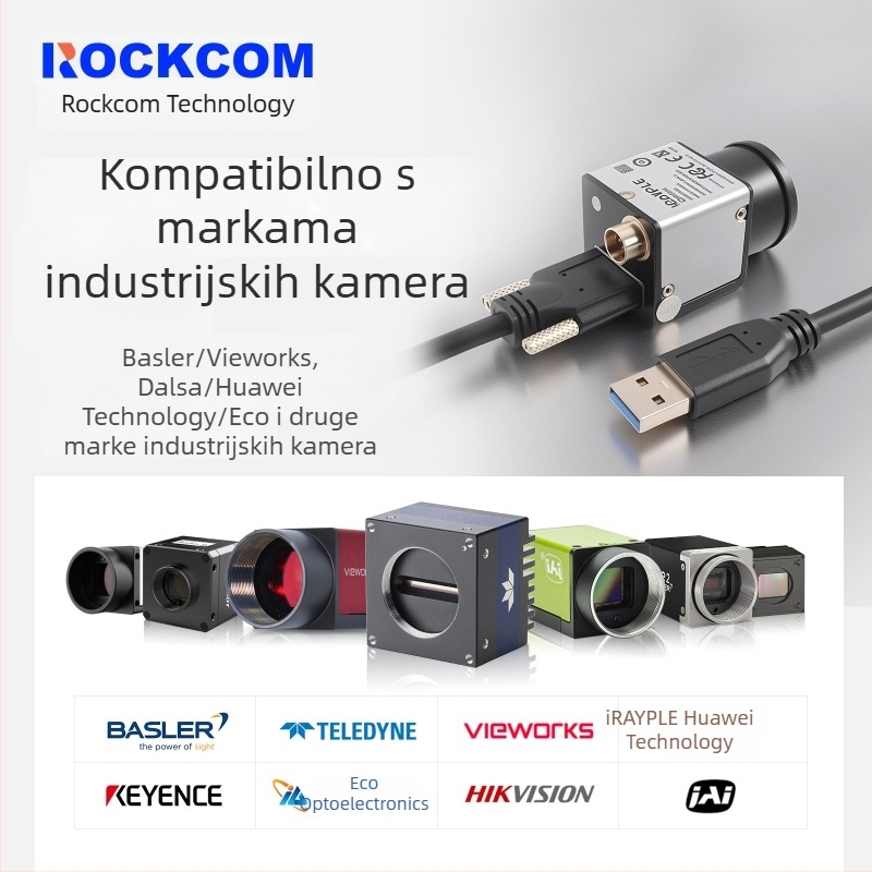 USB 3.0 kabel A muški na Micro-B sa vijcima za industrijske kamere Hikvision, Huarui, Daheng