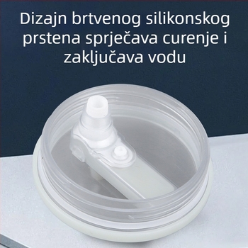 Poklopac za čašu 40oz s šarenim debelim dizajnom i slamkom s pravim otvorom