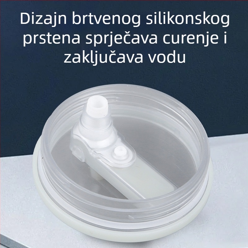 Poklopac za čašu 40oz s šarenim debelim dizajnom i slamkom s pravim otvorom