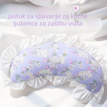 Mali U-oblikovani jastuk za kućne ljubimce, mekan za mačke i štenad, za spavanje.