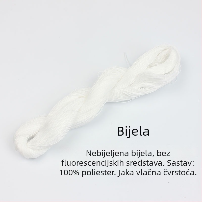 Niti za šivanje za uloške cipela, debela bijela pamuk nit, stara pamuk nit, poliester nit za quilt
