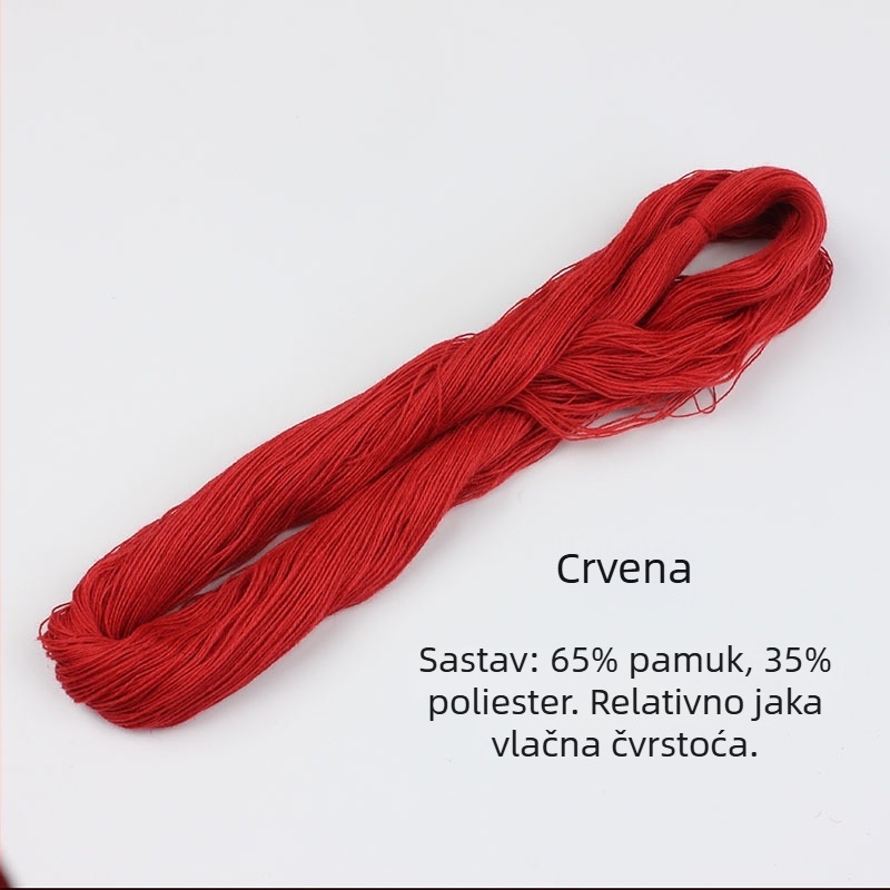 Niti za šivanje za uloške cipela, debela bijela pamuk nit, stara pamuk nit, poliester nit za quilt