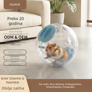 Prozirna lopta za vježbanje hrčka i igračka trkaćeg kotačića za ublažavanje dosade, prijenosna za vanjsku upotrebu