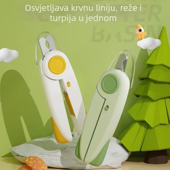 Set kliješta za nokte s LED svjetlom za mačke i pse