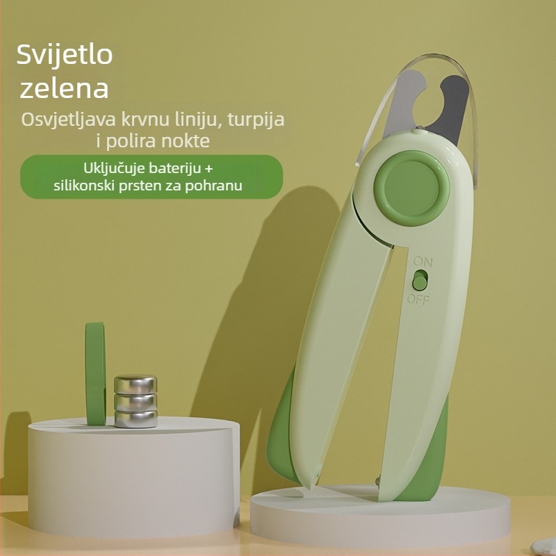 Set kliješta za nokte s LED svjetlom za mačke i pse
