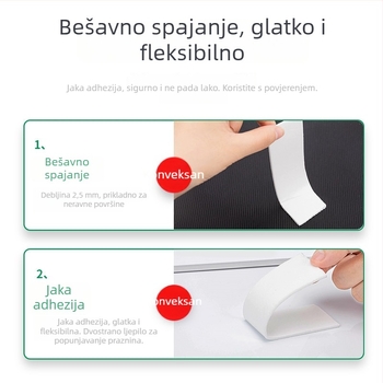 Deli pjenasta dvostruka ljepljiva traka, širina 24 mm, debljina 2,5 mm, lako se kida