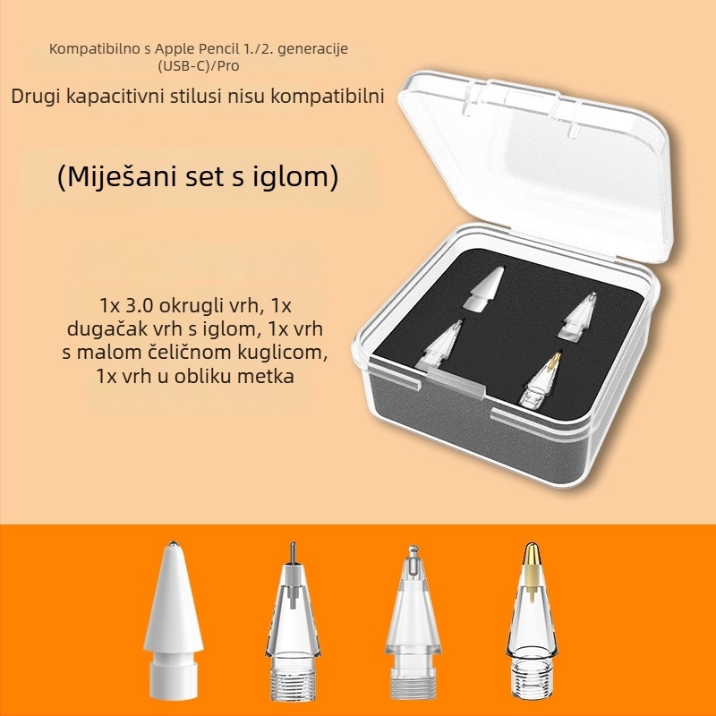 Zamjenski vrh za Apple Pencil Pro, otporan na habanje i tih vrh za iPad