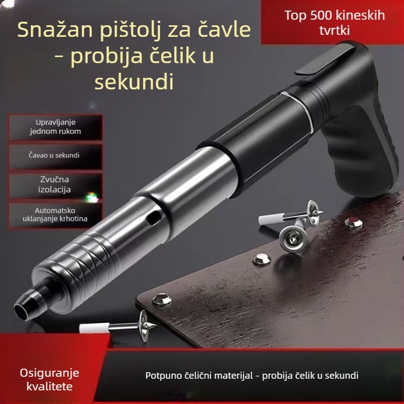 Pištolj za čavle, čavlni pištolj za strop, pištolj za čavle za kabelski kanal, pneumatski alat za učvršćivanje cementa, mini čavli od čelika, ravni čavli