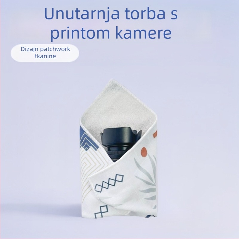 Etui za objektiv s tiskom unutrašnje podstave, samoljepivo i plisirani dizajn za potpuno pokriće